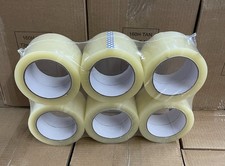 (6) Rolls Heavy Duty Clear Packing Tape &ndash; 72mm x 100M (3" x 110 Yards) &ndash; Clear