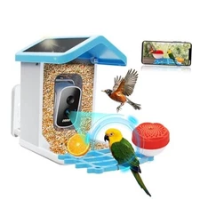 Smart Bird Feeder with Camera 4K HD AI Identification Bird Watching Camera 1.5L