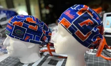 FLORIDA GATORS *FLORIDA SELLER * SCRUB CAP HAT NURSE DOCTOR CHEMO CHEF ANESTHESI
