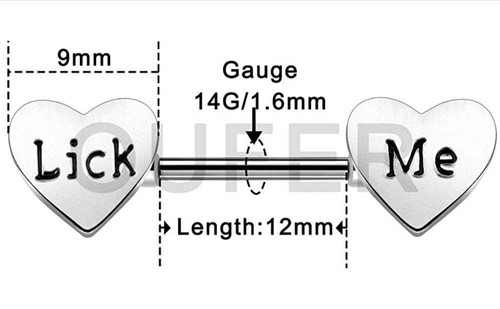 2 piezas Anillo de pezón sexy perforante barras de pezón cuerpo - Imagen 5 de 6