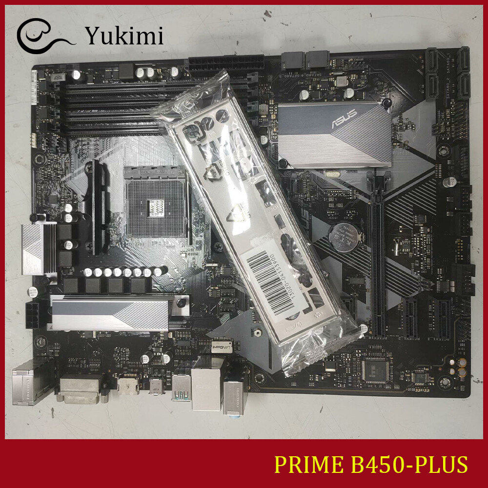 FOR ASUS PRIME B450-PLUS DDR4*4 128GB AMD AM4 HDMI DVI-D VGA