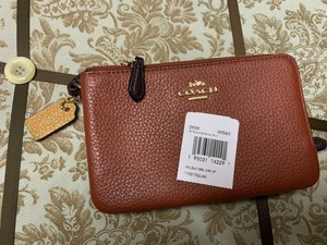 light brown coach wallet