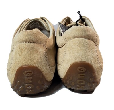 GEOX Respira Mens Classic Sporty Tan Suede Sneaker Driving  display picture 3
