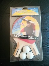 2 Bats Ball Brand Name PENHOLD Short Handle Ping Pong Racket Table Tennis Paddle