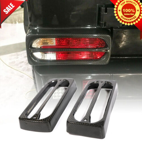 W463 Carbon Fiber Rear Tail Light Cover For Benz G-Class G500 G550 G55 G63 04-18 - Picture 1 of 12