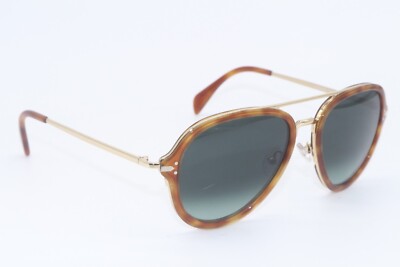 NEW CELINE CL 41374/S UFP BU HAVANA GOLD GRADIENT AUTHENTIC SUNGLASSES 54-17