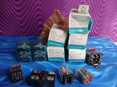 potter & brumfield / Dayton / Detrolcontrols socket relay lot 2074 5A 5VDC