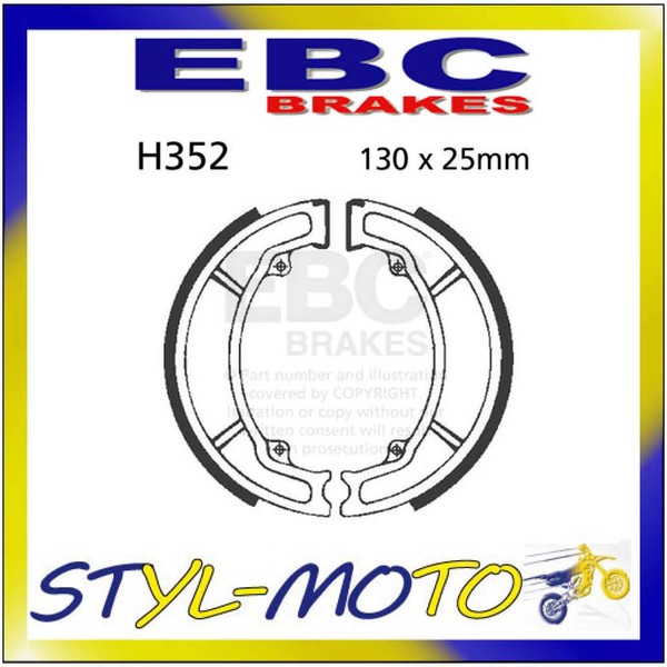 H352 Rachen Hinten EBC Honda SH 150 I Scoopy 2004-2008-image