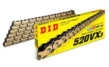 Honda XR650R 00-07 DID VX3 Heavy Duty Gold X-Ring Chain 520 x 110 Links