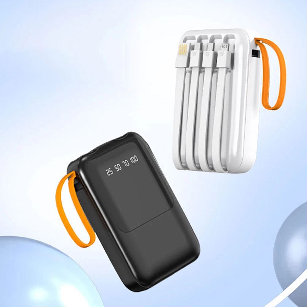 3*18650 DIY Power Bank Case with LED Display & Charging Cable  