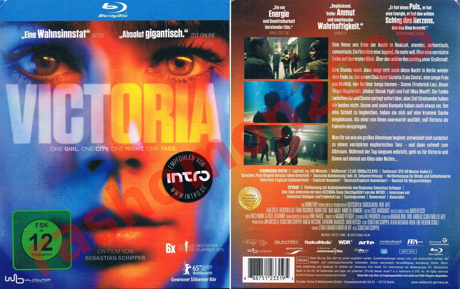 Blu-ray VICTORIA 2015 Laia Costa Sebastian Schipper German Arthouse Region B NEW