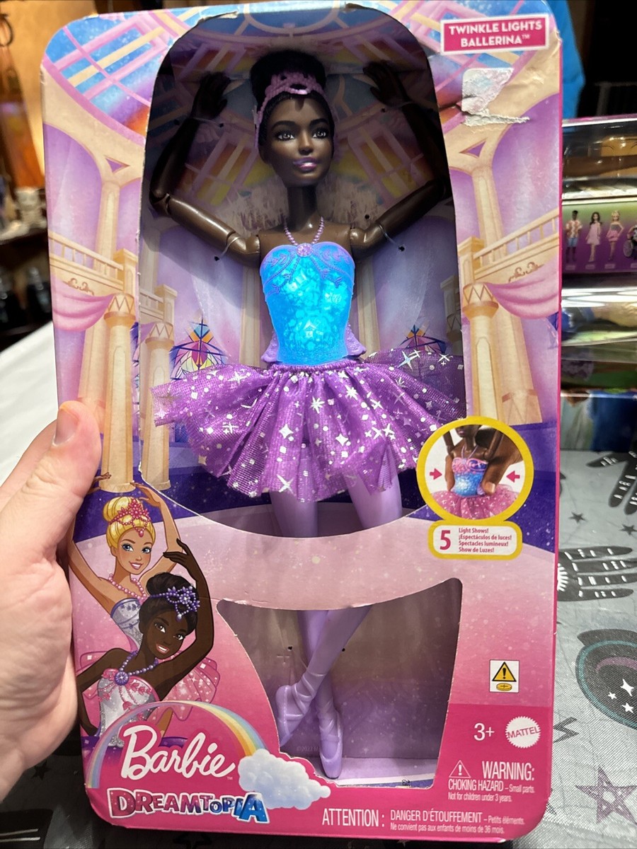 Barbie Dreamtopia Twinkle Lights Magical Ballerina Doll Mattel