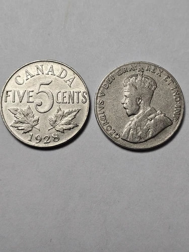 1928 Canada 5 Cents — photo from another recent sale