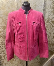 Gerry Weber Size 14 Pink Suede Jacket