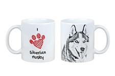 Tazza Siberian Husky Con Cane Io Amo Arte-Cane
