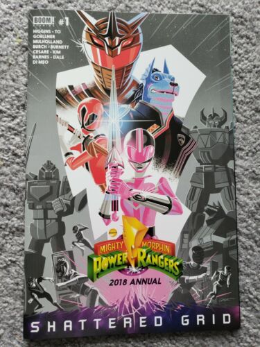 Boom! Mighty Morphin Power Rangers 2018 Annual Shattered Grid ZEO RPM SPD 2nd Pr - Picture 1 of 1