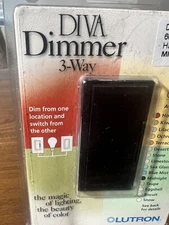 Lutron Diva Satin Colors ~ DVSC-603P ~ 600W 3-Way Dimmer Incandescent Midnight