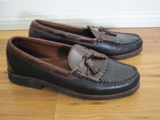 Allen Edmonds Nashua Black Brown Tassel Loafer Casual Slip  display picture 1