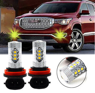 2x 4300K Yellow H11 160W LED Fog Light Bulb Replacement  for 2019 2020 RAM 1500