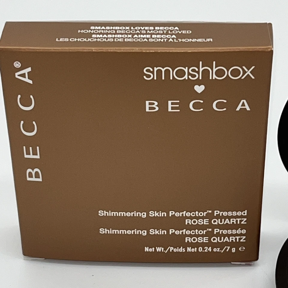 SMASHBOX X BECCA Shimmering Skin Perfector Pressed ROSE QUARTZ 0.24 oz ~ 7 g NEW - Image 2 of 4