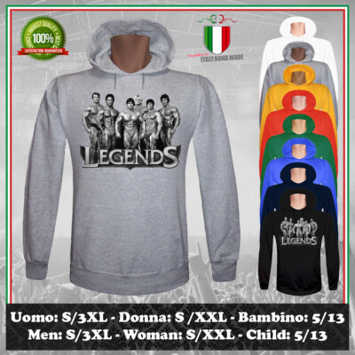 ARNOLD GYM FITNESSSTUDIO 2026 LEGENDS BODYBUILDING SWEATSHIRT HERREN DAMEN KINDER HOODIE