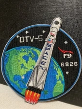 SpaceX Patch OTV-5 - FALCON 9 Mission Patch for Satellite Launch Mission