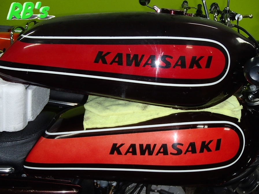 Kawasaki H1 500 Triple 1974 H1e GREEN Decal set - The BEST! | eBay