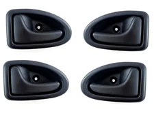 4 DOOR HANDLE INSIDE HANDLE LEFT RIGHT RENAULT CLIO II SCENIC I 99-03 BLACK