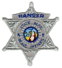 California State Parks Ranger Peace Officer star patch - 1st version late 1980s