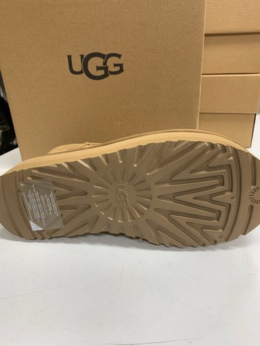 Stivali UGG donna classici ultra mini platform 1135092 castagno nero sabbia - Foto 4 di 12