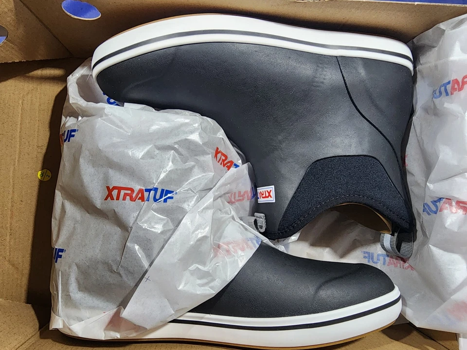 Botas de pesca impermeables antideslizantes con plataforma al tobillo XTRATUF 6 pulgadas talla para hombre 10 Foto 3 de 4