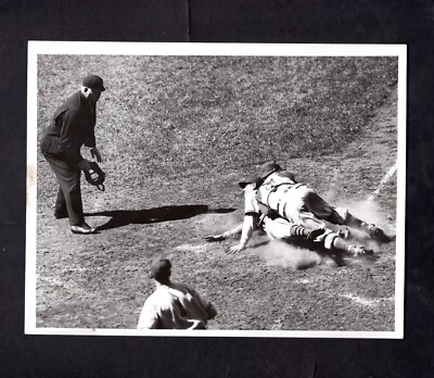Clyde McCullough & Joe Orengo 1941 Press Photo B2 New York Giants Chicago Cubs