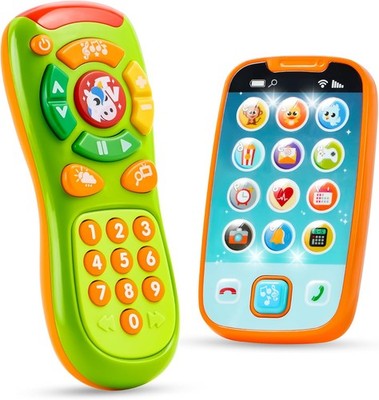 JOYIN Baby-Spielzeug Telefon, Fernbedienung und Smartphone mit Musik, Spaß, Set