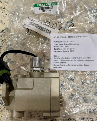 #ad Atlas Copco OEM Solenoid Valve Assembly NOS Hydraulic Control P2843188 $1249.99