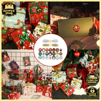 Geschenkpapier Set Weihnachten 14 Blatt 70X50Cm Mit Schleifen