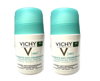 2 PACK - Vichy 48h Anti-Perspirant Treatment Roll-On Deodorant 50ml