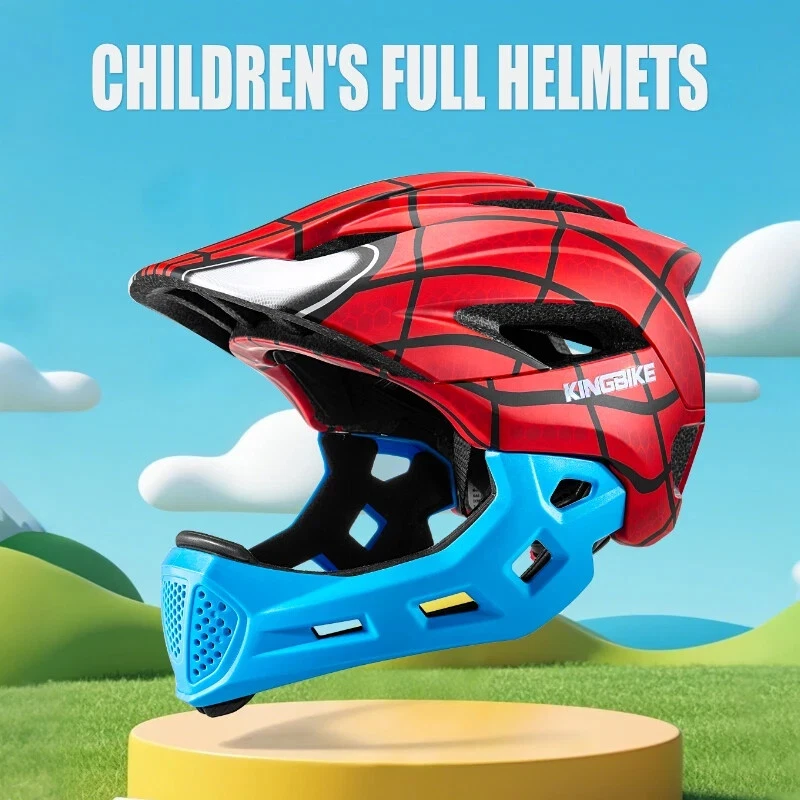 Kingbike Batfox Kids Bicycle Helmet Spiderman Mtb Road Bike Cycling Helmet Gift - Image 2 of 4