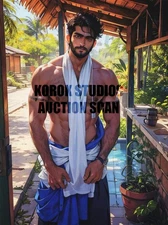 Shirtless Beefcake Hunk 5x7 Semi Nude Male Gay AI Remixed Photo 311025511