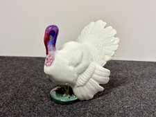 Herend Hungary Turkey Porcelain Figurine, Natural Finish 5077 Great Condition