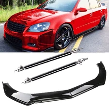 Front Bumper Lip Splitter Spoiler Strut Rods Body Kits For Nissan Altima C