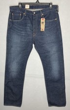 Levi's 501 Men's Original Fit Jeans 38x34 Dark Wash, Straight. Button Fly NWT