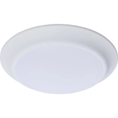 Satco Nuvo 7 In. White 60W Equivalent LED CCT-Selectable Disk Flush Mount