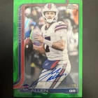 2025 Topps Chrome Josh Allen Green Lava Refractor Auto /99 Bills !!