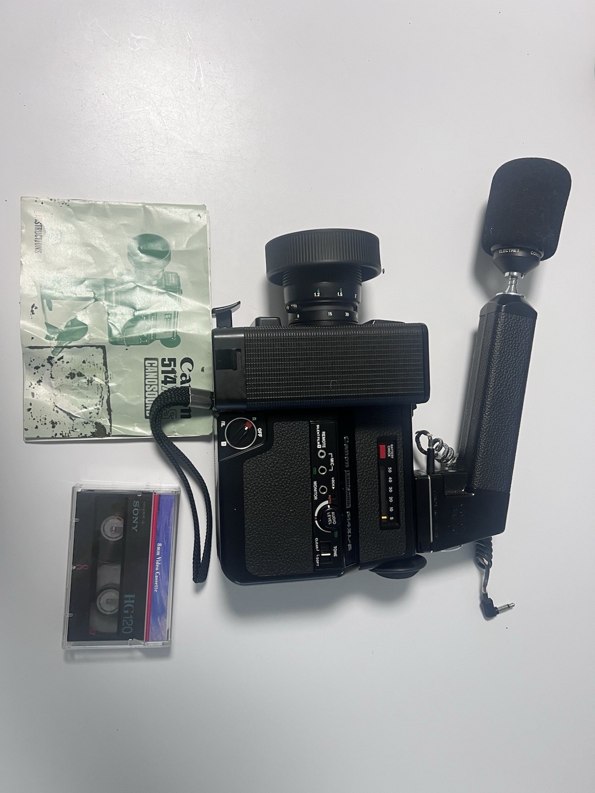 Canon Canosound 514 XL-S Super 8 8mm Movie Film Camera NOT TESTED AS IS!