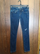 SO Women's Jeans Size 0 Regular Skinny Denim Dark Blue