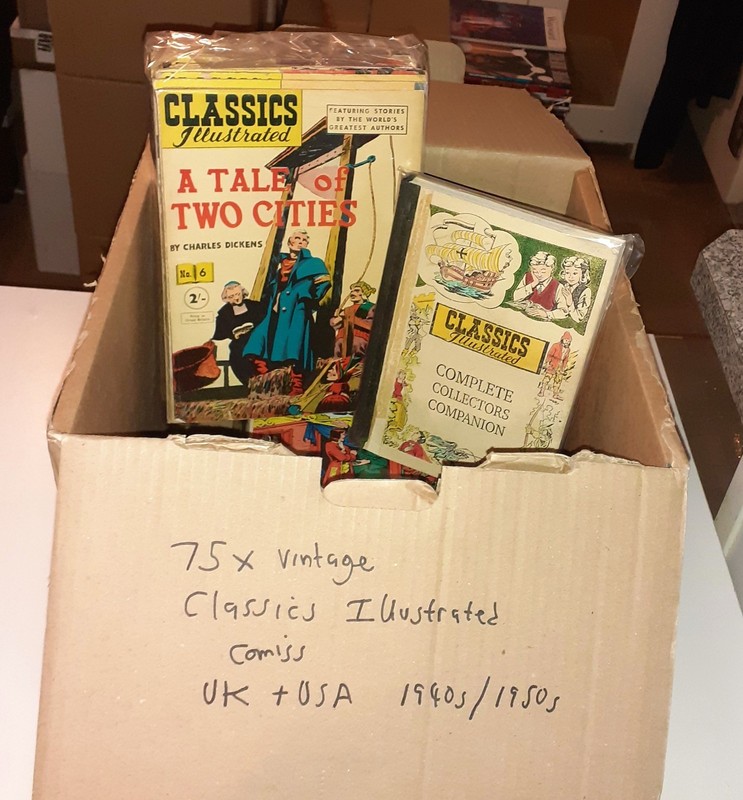 75x Huge CLASSICS ILLUSTRATED no.1 -169 + GUIDE vintage lot UK / USA 1940s 1950s