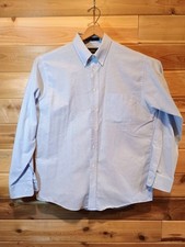 The Arrow Company Shirt Men's 16-1/2 34/35 Long Sleeve, 80 Cotton Light Blue