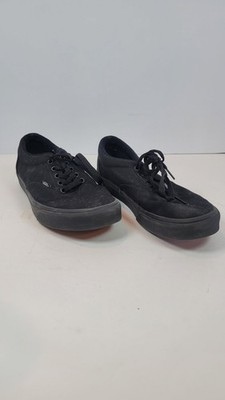 VANS Shoes Men's 9 Black Sneakers Low Top Lace Up Canvas Skate