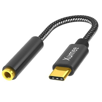USB C to 3.5mm Headphone Adapter - USB Type C to AUX Audio Jack Hi-Res DAC Do...