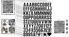 1960Pcs Waterproof 1" Vinyl Alphabet  Number Stickers - Self-Adhesive for Mailb